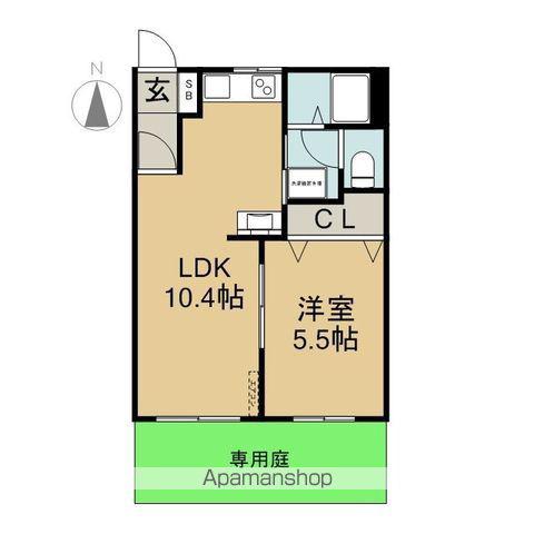 フォーブルいずみ(1LDK/1階)の間取り写真