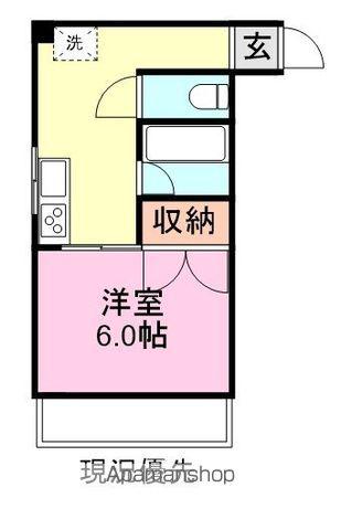 メゾン小川(1K/3階)の間取り写真