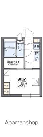 レオパレスコンフォール日の出(1K/2階)の間取り写真