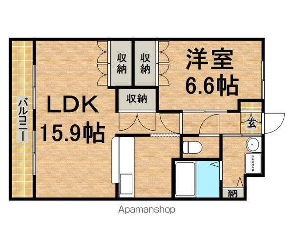 クリエイトハイツ(1LDK/2階)の間取り写真