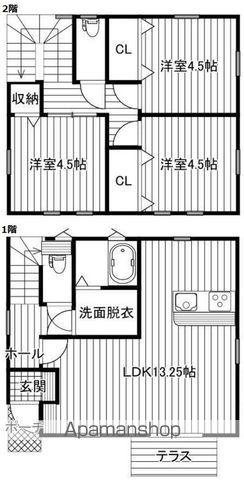 日豊本線 南宮崎駅 徒歩23分 1階建 築2年(3LDK)の間取り写真