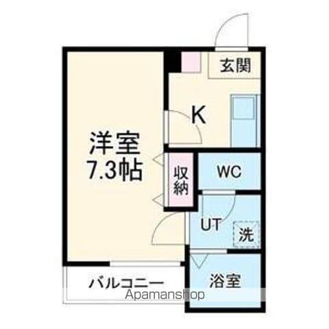 FREYR弥生町(1K/1階)の間取り写真