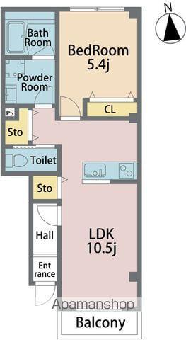 アル・羽ノ浦A(1LDK/1階)の間取り写真