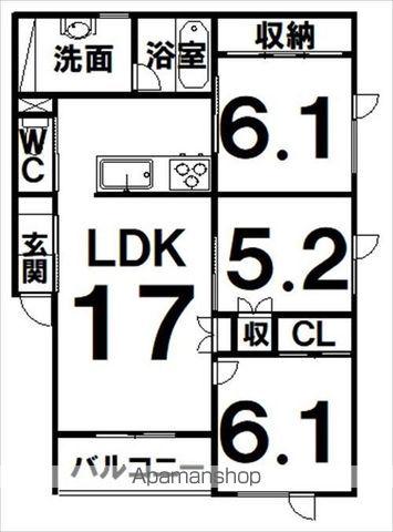 TOWN QUALIOR (3LDK/1階)の間取り写真