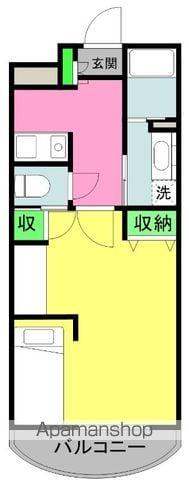 アーバンハイツ横田(1K/3階)の間取り写真