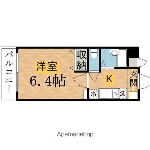 びおら女子学生寮(1K/4階)の間取り写真