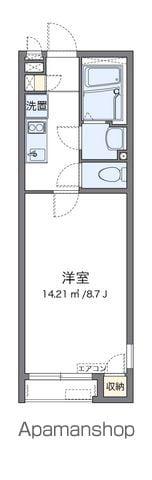 クレイノ新白河(1K/2階)の間取り写真