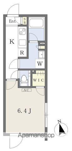 REVE RESIDENCE 中野坂上(1K/4階)の間取り写真