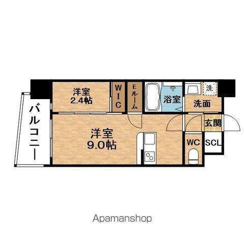 SERENITETENROKULIAN(1LDK/12階)の間取り写真