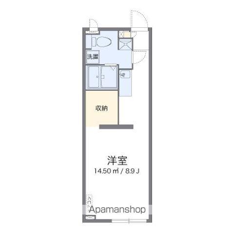 アルクKAEDE(ワンルーム/2階)の間取り写真