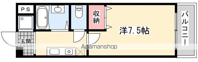 アルファークラージュⅡ(1K/3階)の間取り写真