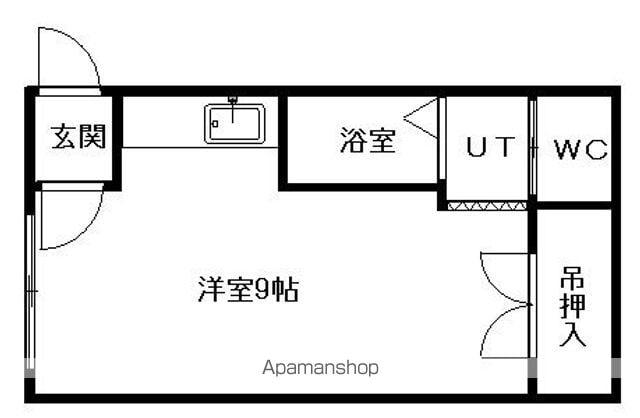 シャトー文京台(ワンルーム/2階)の間取り写真