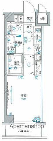 グリフィン・元住吉(1K/1階)の間取り写真
