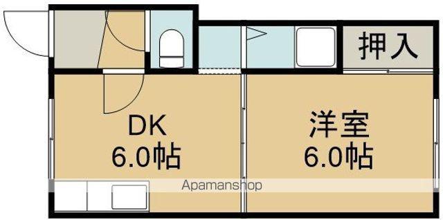 グランドールワノ(1DK/1階)の間取り写真