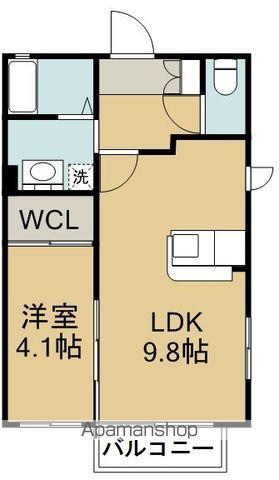 フォートレスⅡ(1LDK/1階)の間取り写真