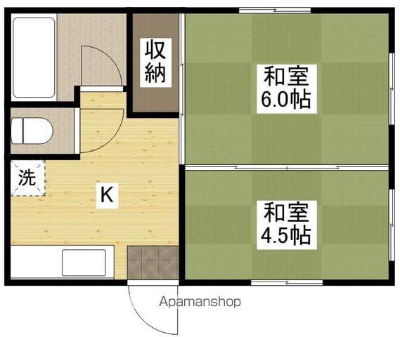 長野アパート(2K/2階)の間取り写真