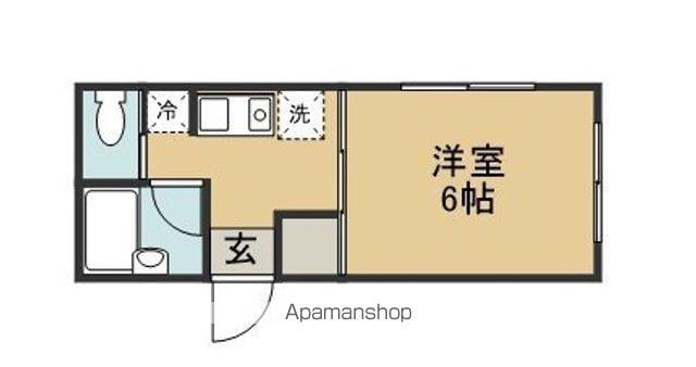 プランドビル銀杏町(1K/4階)の間取り写真