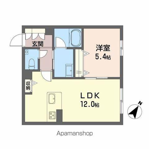 シャーメゾン光月(1LDK/1階)の間取り写真
