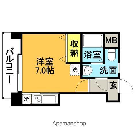 エステート・モア・高宮REVE(ワンルーム/3階)の間取り写真