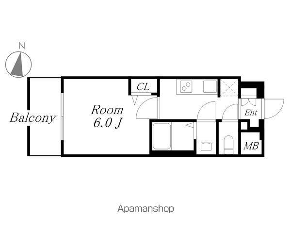 プレサンス太閤通駅前デュプル(1K/10階)の間取り写真