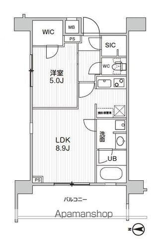 ステージグランデ錦糸町2(1LDK/11階)の間取り写真