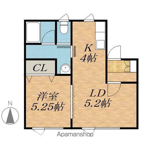 鄕橋マンションⅡ(1LDK/2階)の間取り写真