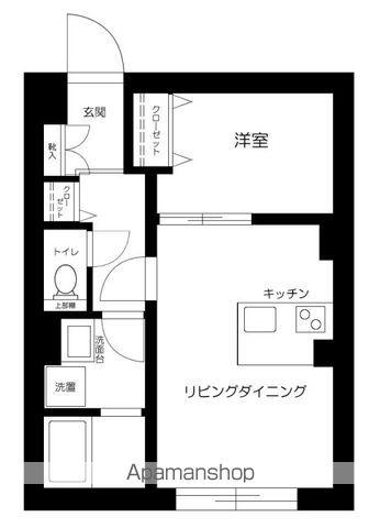 ES-GRANDE東中野(1LDK/3階)の間取り写真