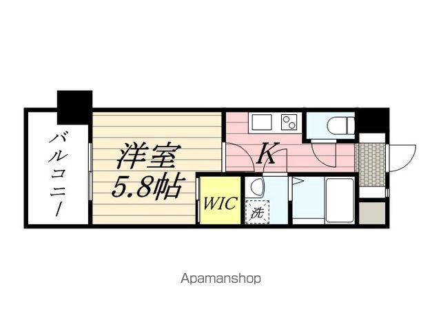 サヴォイ博多スーペリア(1K/8階)の間取り写真