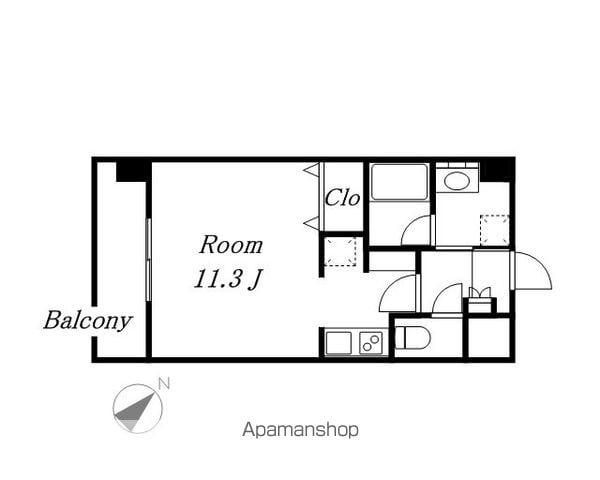 FRENCIA NOIE名駅(ワンルーム/4階)の間取り写真