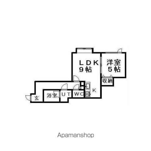 エルズカーサ(1LDK/3階)の間取り写真
