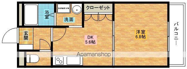 メゾン・サンフィット(1DK/1階)の間取り写真