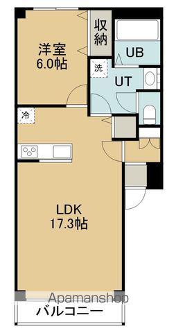 サンエスタシオン湯川(1LDK/2階)の間取り写真
