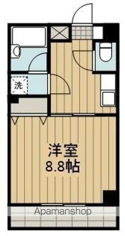 ドミール奈賀(1K/4階)の間取り写真