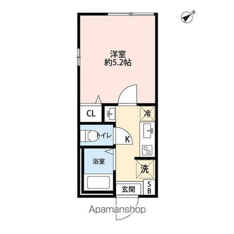S-HARBAR LAGOON上永谷(1K/1階)の間取り写真