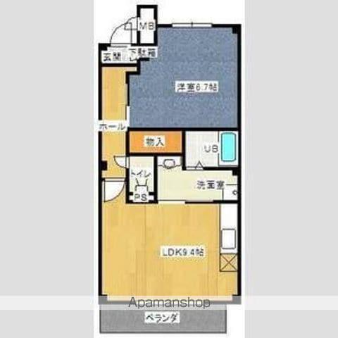 ハニーガーデン(1LDK/1階)の間取り写真