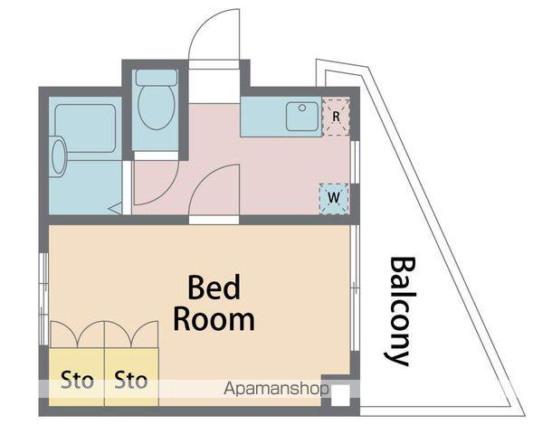 モナ21(1K/2階)の間取り写真