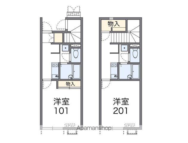 レオネクストモア ステージⅡ(1K/2階)の間取り写真