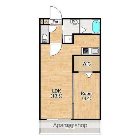 ジーメゾン石津町東アビテ(1LDK/2階)の間取り写真