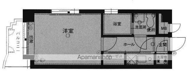 エステートモア高宮CINQ(1K/2階)の間取り写真