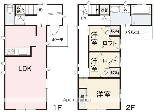 高徳線 栗林公園北口駅 徒歩12分 2階建 築14年(3LDK)の間取り写真