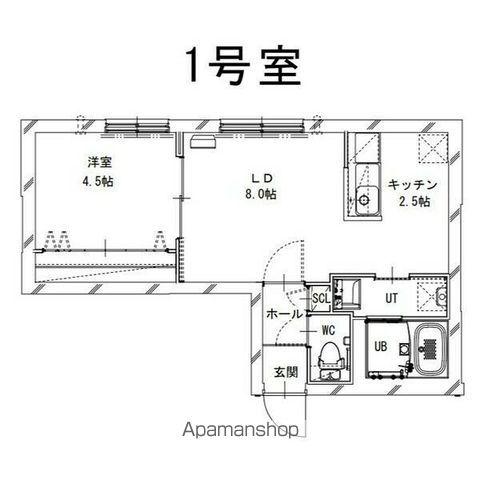 PARTIRE 裏参道(1LDK/3階)の間取り写真
