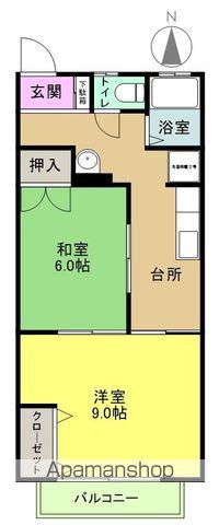 Kコーポ平窪(2K/2階)の間取り写真