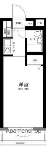 ダイアパレス氷川台(ワンルーム/1階)の間取り写真