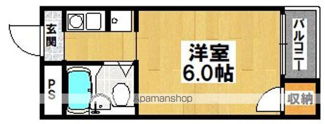フジタビル(1K/3階)の間取り写真