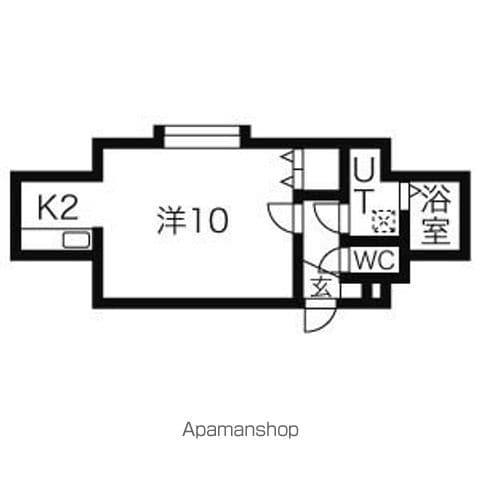 ランドマーク文京台A棟(1K/3階)の間取り写真