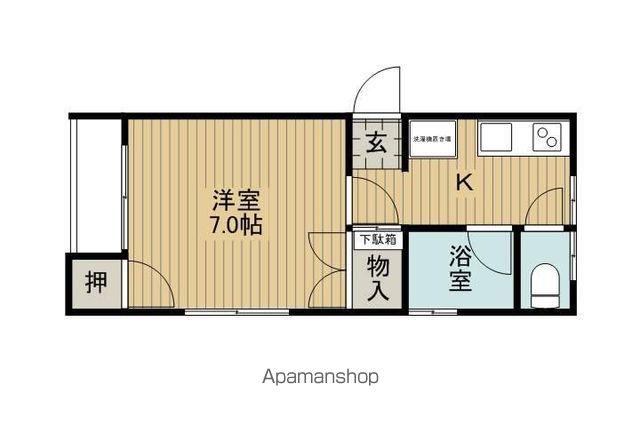 ビューふくざわ(1K/1階)の間取り写真