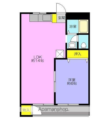 メゾンエクレール(1LDK/1階)の間取り写真