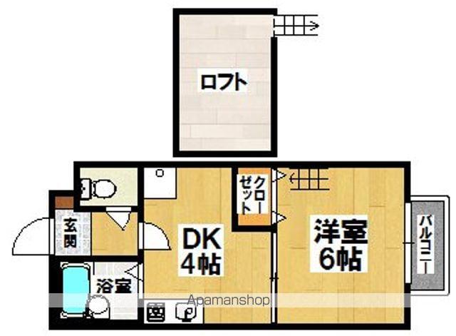 ライフステージ村田7(1DK/2階)の間取り写真