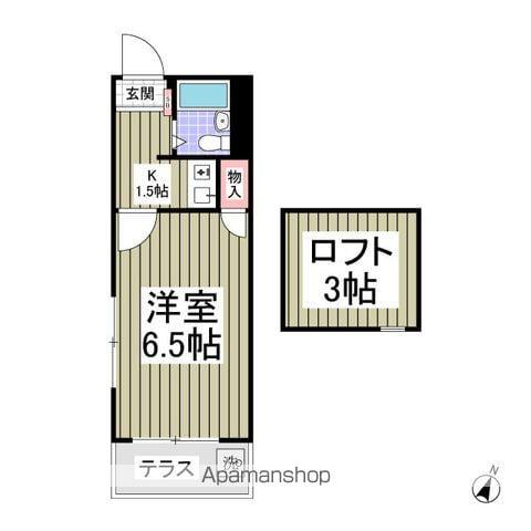 リブレス新河岸 Ⅰ(1K/1階)の間取り写真