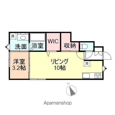 RITZ(1LDK/1階)の間取り写真